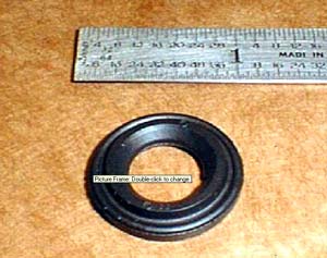 Gasket measured with a ruler
